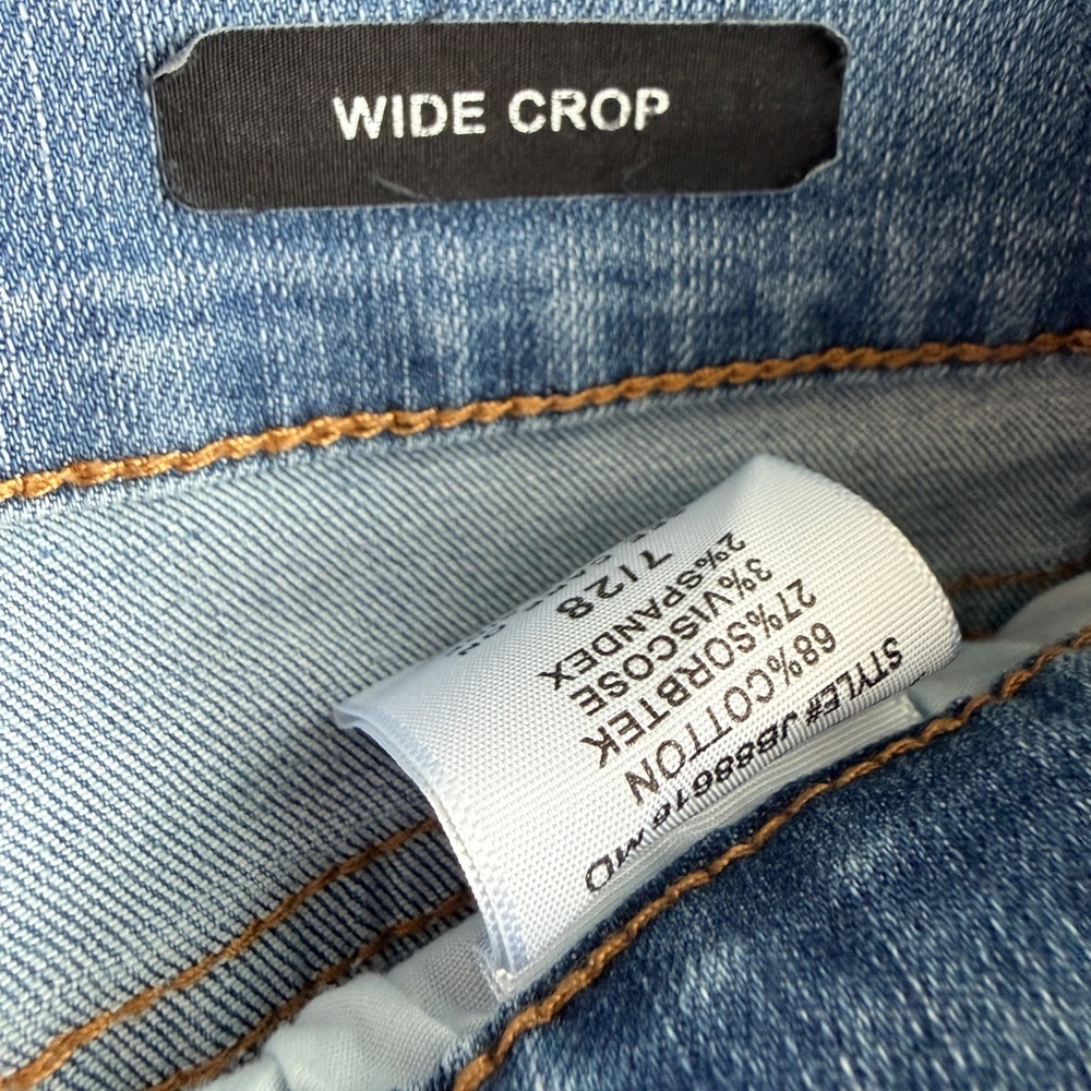 Judy Blue Wide Crop Jeans Size 7/28 - Picture 4 of 7